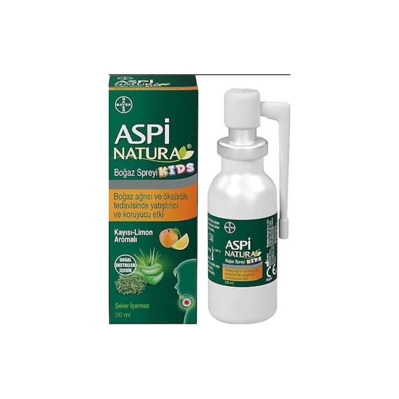 Aspi Natura Kids Boğaz Spreyi 20 ml