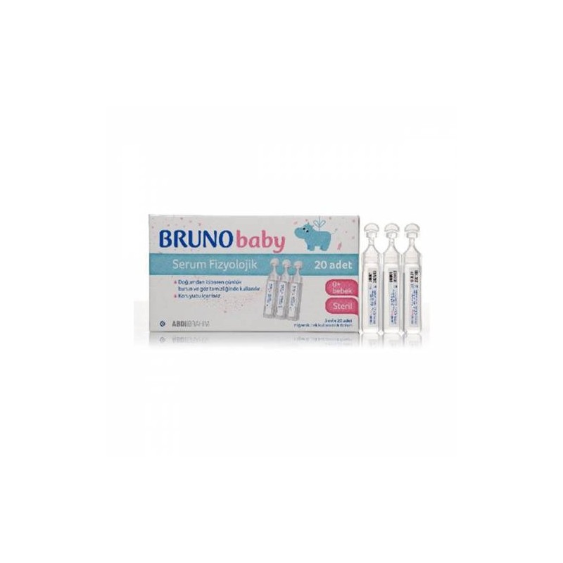 Bruno Baby 5 ml 20 li Flakon Serum Fizyolojik Bruno Baby 5 ml 20 li Flakon Serum Fizyolojik