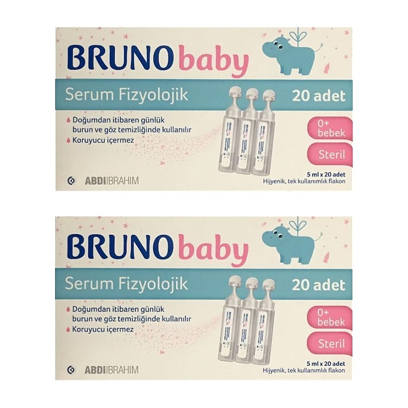 Bruno Baby 5 ml 20 li Flakon Serum Fizyolojik 2 Adet
