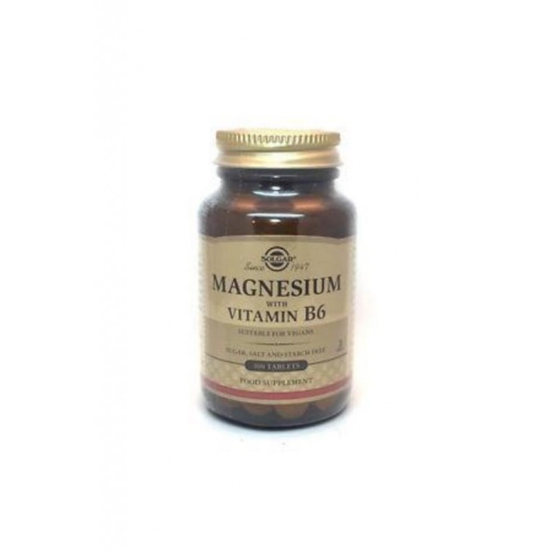 Solgar Magnesium with Vitamin B6 100 Tablet