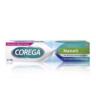 Corega Naneli 40 gr Diş Protezi Yapıştırıcı Krem Corega Naneli 40 gr Diş Protezi Yapıştırıcı Krem