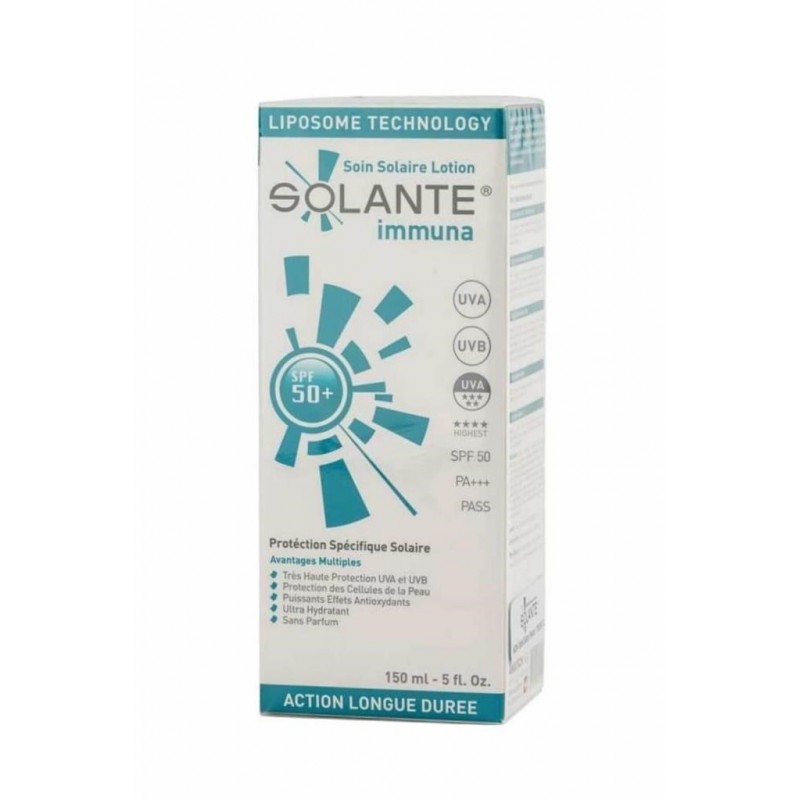 Solante Immuna Sun Care Lotion Spf 50+ 150 ml İmmunolojik Koruma Güneş Losyonu Solante Immuna Sun Care Lotion Spf 50+ 150 ml İmmunolojik Koruma Güneş Losyonu
