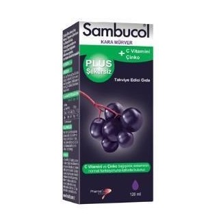 Sambucol Plus Şekersiz Likit Kara Mürver Esktresi 120 ml Sambucol Plus Şekersiz Likit Kara Mürver Esktresi 120 ml