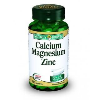 Nature's Bounty Calcium Magnesium Zinc 100 Tablet Nature's Bounty Calcium Magnesium Zinc 100 Tablet