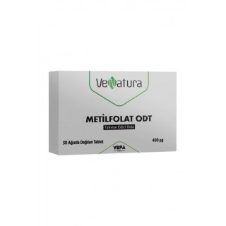 Venatura Metilfolat ODT 30 Ağızda Dağılan Tablet Venatura Metilfolat ODT 30 Ağızda Dağılan Tablet